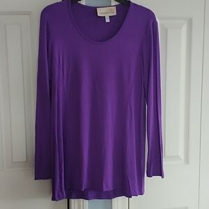 Antthony Originals Purple scoop Neck Top S
